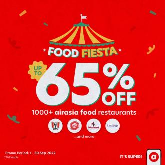 Airasia Food Fiesta Promotion Up To 65% OFF (1 September 2022 - 30 September 2022)