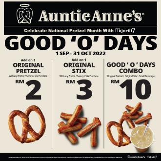 Auntie Anne's National Pretzel Month Promotion (1 September 2022 - 31 October 2022)