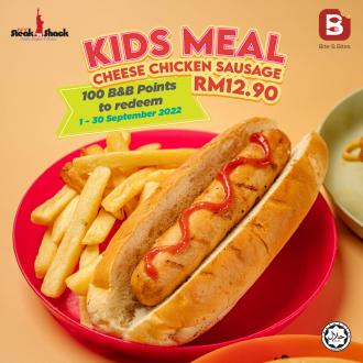 NY Steak Shack Bite & Bites FREE Cheese Chicken Sausage Members Promotion (1 Sep 2022 - 30 Sep 2022)