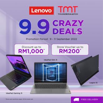 TMT Lenovo Shopee 9.9 Sale (9 Sep 2022 - 11 Sep 2022)