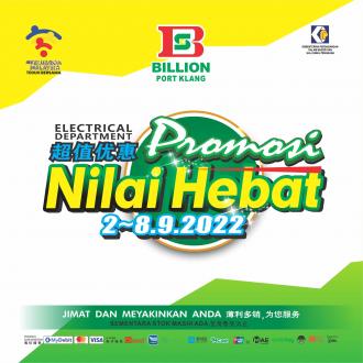 BILLION Port Klang Electrical Department Promotion (2 September 2022 - 8 September 2022)