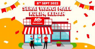Marrybrown Serai Wangi Mall Kulim Kedah Opening Promotion (8 Sep 2022)