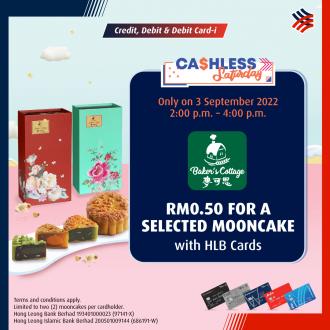 Baker's Cottage Hong Leong Bank Cards Promotion RM0.50 For Selected Mooncake (3 September 2022)