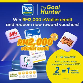 Touch 'n Go eWallet September The Goal Hunter Promotion Win RM2000 eWallet Credit (1 September 2022 - 30 September 2022)