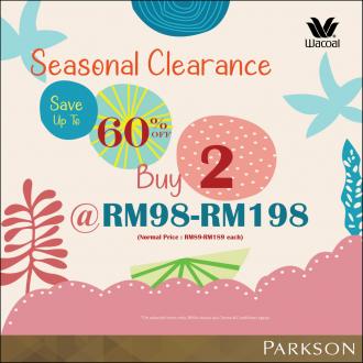 Parkson Wacoal Seasonal Clearance Sale Up To 60% OFF (1 September 2022 - 31 October 2022)