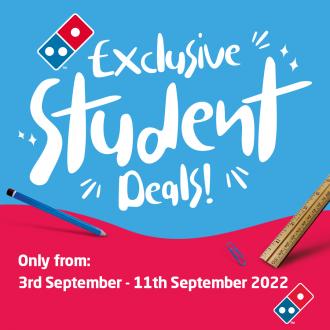 Domino's Pizza School Holiday Student Deals Promotion (3 September 2022 - 11 September 2022)