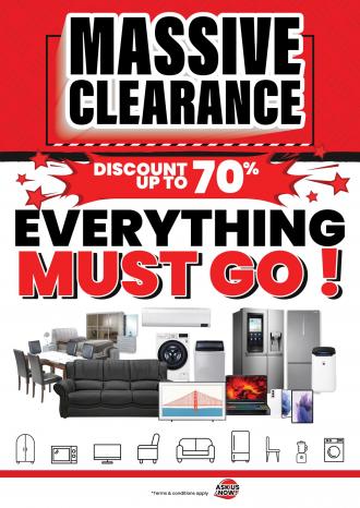 COURTS Massive Clearance Sale Up To 70% OFF (valid until 30 September 2022)