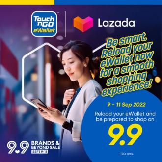 Lazada 9.9 Sale RM5 OFF with Touch n Go eWallet (9 September 2022 - 11 September 2022)
