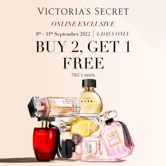 Victoria's Secret Online Buy 2 FREE 1 Promotion (8 September 2022 - 11 September 2022)