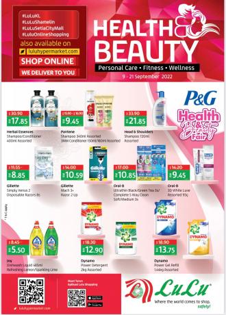 LuLu Health & Beauty Promotion Catalogue (9 Sep 2022 - 21 Sep 2022)