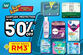 Watsons Sanitary Protection Sale Up To 50% OFF (8 Sep 2022 - 12 Sep 2022)