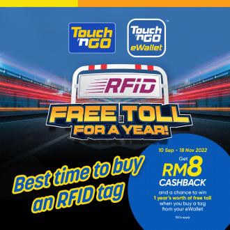 Touch 'n Go eWallet RFID FREE Toll Contest (10 September 2022 - 18 November 2022)