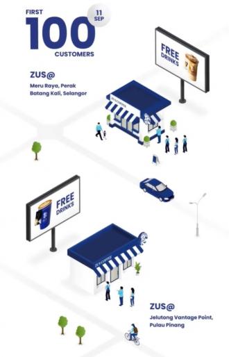 ZUS Coffee Opening FREE Drinks Promotion (11 September 2022)
