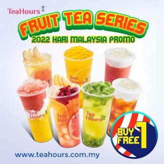 TeaHours Fruit Tea Series Buy 1 FREE 1 Malaysia Day Promotion
