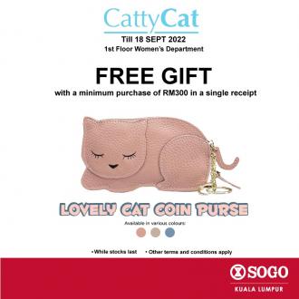 SOGO Kuala Lumpur CattyCat FREE Coin Purse Promotion (valid until 18 September 2022)