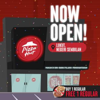 Pizza Hut Lukut Opening Promotion Buy 1 FREE 1 (valid until 16 Sep 2022)