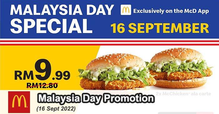McDonald's Malaysia Day Promotion (16 Sep 2022)