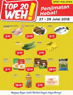 MYDIN TOP 20 WEH Promotion at Peninsular Malaysia (27 July 2018 - 29 July 2018)
