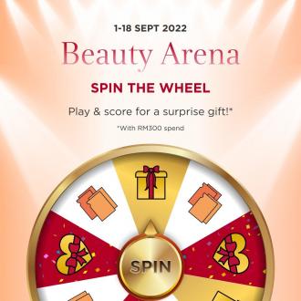 Clarins Spin The Wheel Promotion (1 Sep 2022 - 18 Sep 2022)
