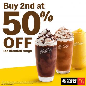 McDonald's 2nd Ice Blended @ 50% OFF Promotion (15 September 2022 onwards)