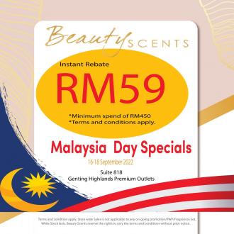 Beauty Scents Malaysia Day Sale at Genting Highlands Premium Outlets (16 September 2022 - 18 September 2022)