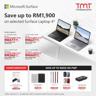 TMT Microsoft Surface Promotion (valid until 28 Sep 2022)
