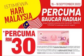 The Store Malaysia Day FREE Voucher Promotion (15 September 2022 - 18 September 2022)