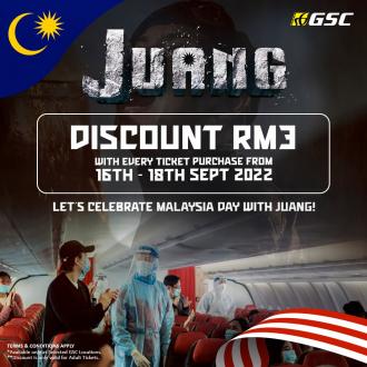 GSC Juang Malaysia Day Discount RM3 Promotion (16 September 2022 - 18 September 2022)