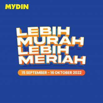 MYDIN Lebih Murah Lebih Meriah Promotion (15 September 2022 - 16 October 2022)