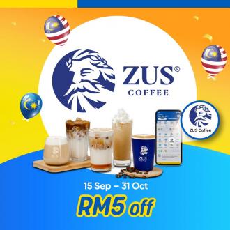ZUS Coffee Touch n Go eWallet RM5 OFF Promotion (15 September 2022 - 31 October 2022)