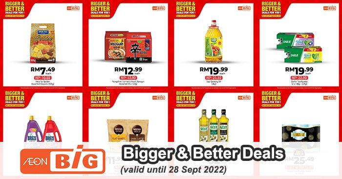 AEON BiG Bigger & Better Deals Promotion (valid until 28 Sep 2022)