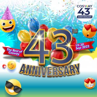 Cosway 43rd Anniversary Promotion (19 September 2022 - 30 September 2022)