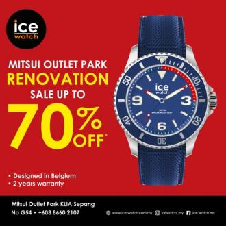 Ice Watch Renovation Sale Up To 70% OFF at Mitsui Outlet Park (valid until 10 October 2022)