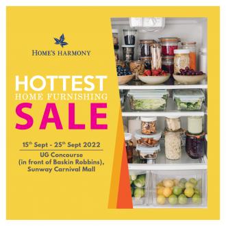 Home's Harmony Sunway Carnival Mall Hottest Home Furnishing Sale (15 September 2022 - 25 September 2022)