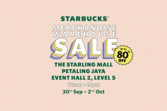 Starbucks Merchandise Warehouse Sale Up To 80% OFF (29 September 2022 - 2 October 2022)