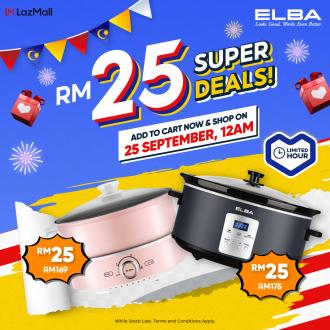 ELBA Lazada PayDay Sale RM25 Super Deals (25 September 2022)