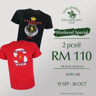Santa Barbara Polo & Racquet Club Weekend Sale at Genting Highlands Premium Outlets (19 September 2022 - 30 October 2022)