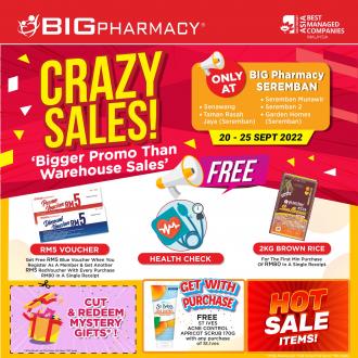 Big Pharmacy Crazy Sales (20 September 2022 - 25 September 2022)