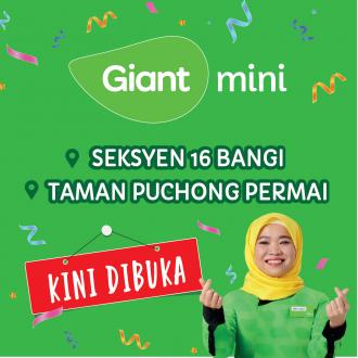 Giant Mini Seksyen 16 Bangi & Taman Puchong Permai Opening Promotion (22 September 2022 - 26 September 2022)