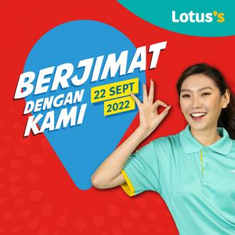 Tesco / Lotus's Berjimat Dengan Kami Promotion published on 22 September 2022