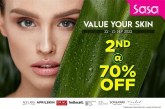 SaSa Skincare Promotion 2nd @ 70% OFF (22 September 2022 - 25 September 2022)