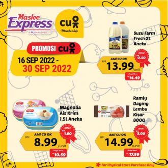 Maslee CU OK Promotion (16 September 2022 - 30 September 2022)