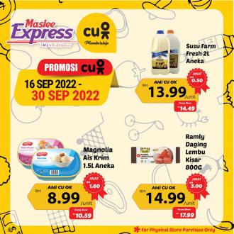 Maslee CU OK Promotion (16 Sep 2022 - 30 Sep 2022)