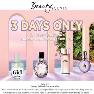 Beauty Scents Special Sale at Genting Highlands Premium Outlets (23 September 2022 - 25 September 2022)