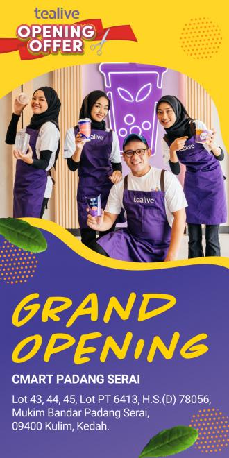 Tealive Cmart Padang Serai Opening Promotion (22 September 2022 - 30 September 2022)
