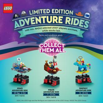 Toys R Us LEGO FREE Limited Edition Adventure Rides Promotion (23 September 2022 - 23 October 2022)
