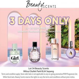 Beauty Scents September Sale at Mitsui Outlet Park (23 September 2022 - 25 September 2022)