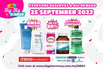 Big Pharmacy Online Big Big E-Sales Up To 80% OFF (25 September 2022 - 2 October 2022)