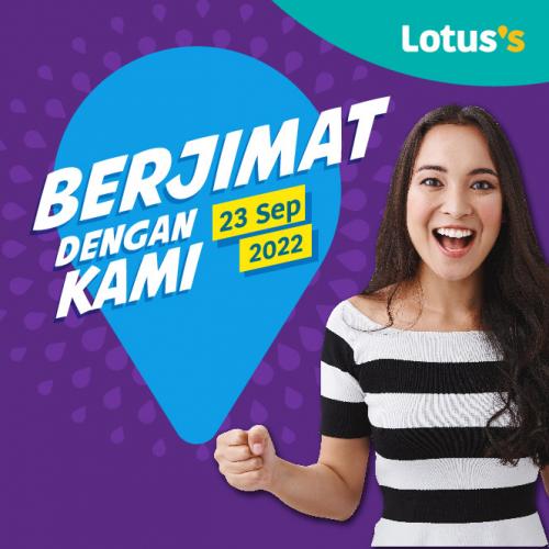 Tesco / Lotus's Berjimat Dengan Kami Promotion published on 23 September 2022