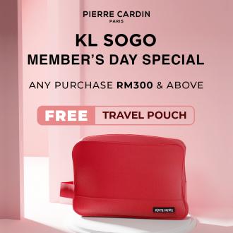 Pierre Cardin Lingerie SOGO Kuala Lumpur FREE Travel Pouch Promotion (23 September 2022 - 2 October 2022)